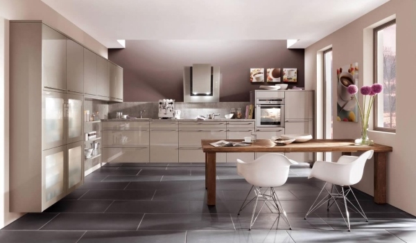 Hörnkök Modern design-Nobilia-tysk kvalitet