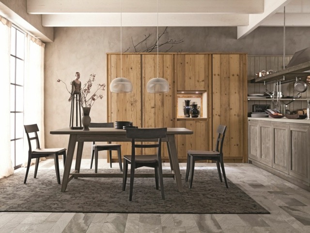 Köksö i trä aska modern landstil Maestrale Scandola Mobili