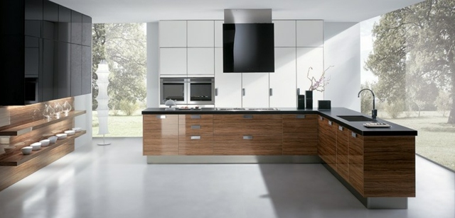 Designidéer träfronter mörkt glas Biefbi modell Elba