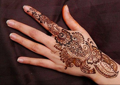 Indeksoidut Finger Mehndi -mallit