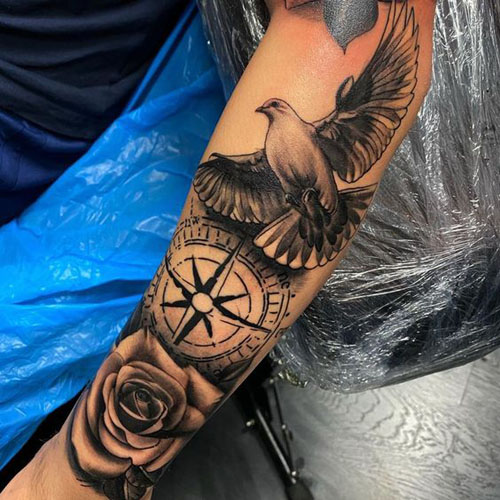 Kauniit kyyhkynen tatuointimallit 3