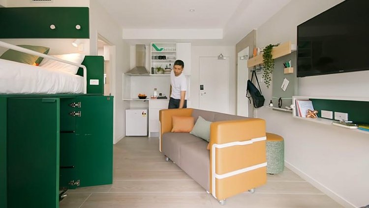 Inredning av en 20 kvm stor lägenhet med sovrum och vardagsrum Tips för inredning