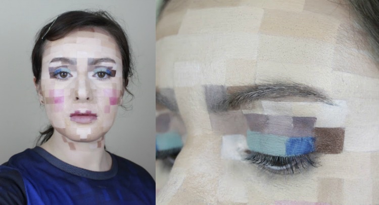 Makeup-tips-halloween-make-up-pixelated-idé