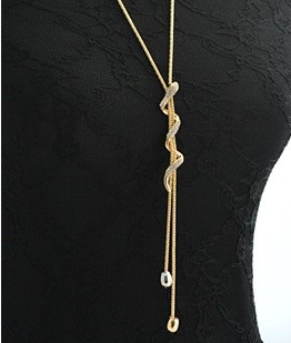 Σχεδιαστής Snake Design Μακρύ κολιέ σε χρυσό