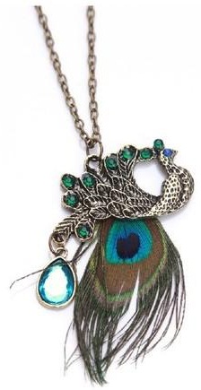 Μακρύ κολιέ Peacock Chain για εφήβους