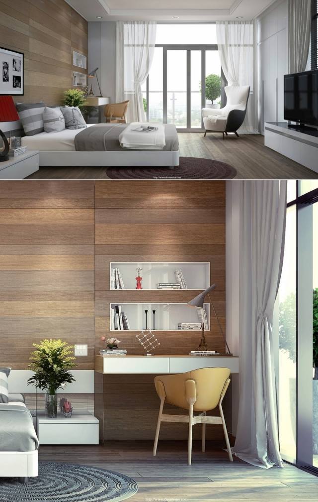 modern-sovrum-design-inspiration-skrivbord-inbyggda-i-vägg-hyllor