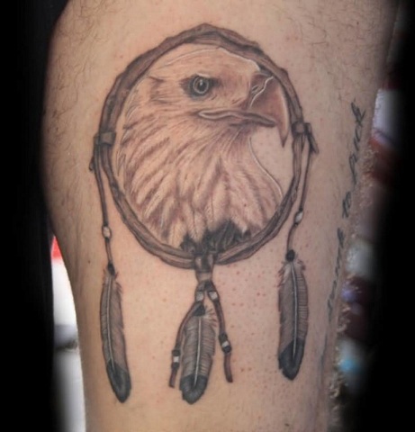 Small Eagle Dream catcher σχέδια τατουάζ