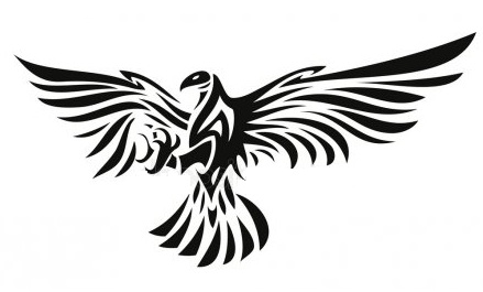 Ένα Tattal Eagle Wings Tattoo