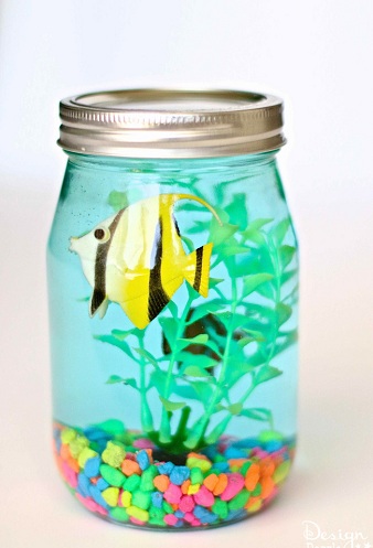 Mason Jar Aquarium Fun Craft