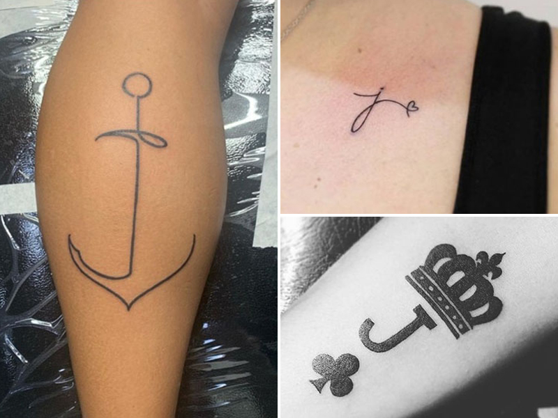 Σχέδια τατουάζ J Letter