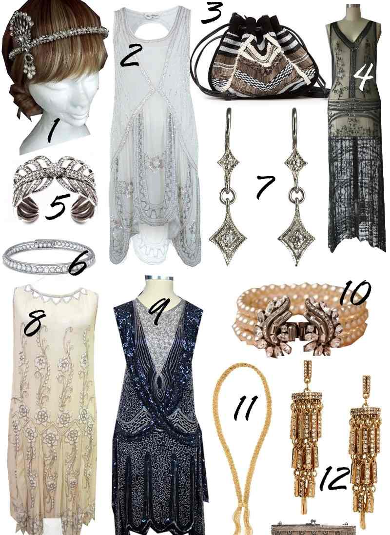 20-talets-huvudbonad-hängare-klänning-vit-svart-smycken-hårband