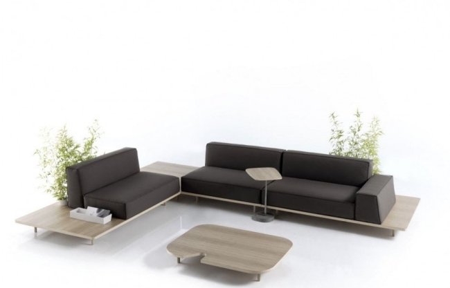 MUS soffa modern träram Francesc Rifé KOO International
