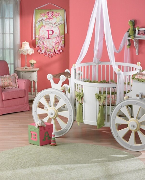 ovanliga plantskola idéer flicka vagn baby säng prinsessa