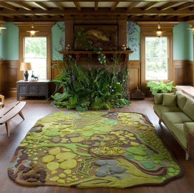 mattor moderna Angela Adams naturliga landskap