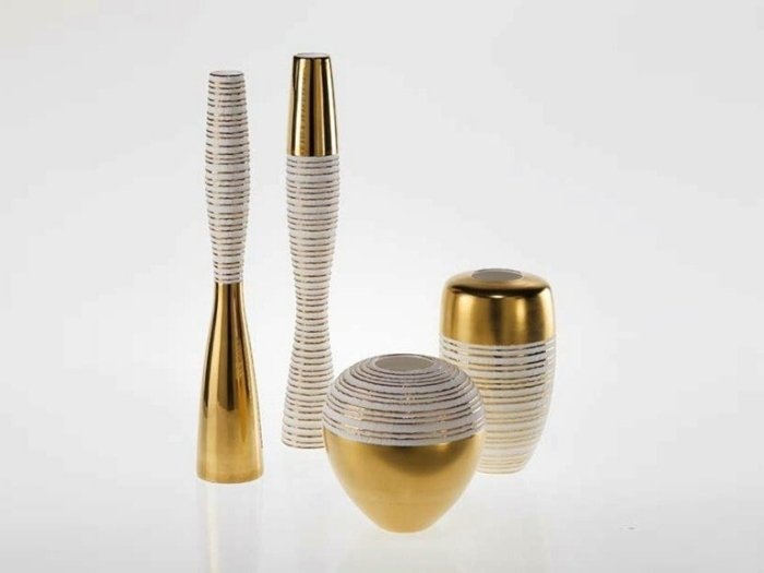 Fancy-home accessoarer-porslin-vas-set-guld-element-ANTITES-Fos-Ceramiche