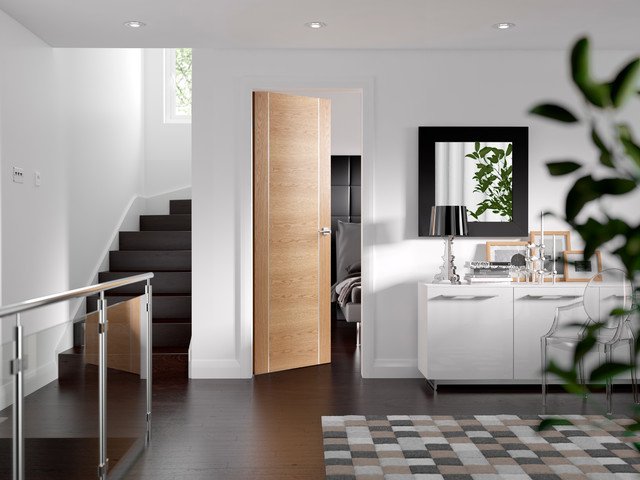 modern design dörrar trä ek modern lägenhet
