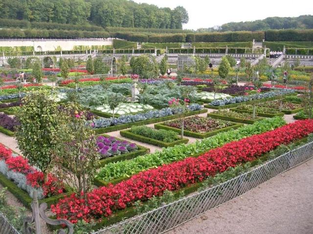 dekorativa grönsaks trädgårdar franska potager trädgård slott