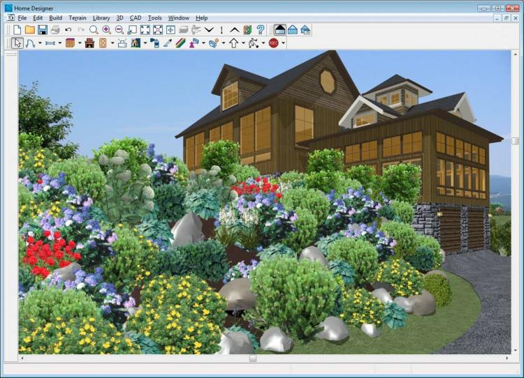 gratis 3d trädgårdsplanerare landskapsplan husväxter lutning