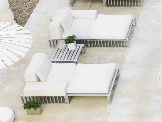 Design trädgårdssängar modern terrass vit DOCKS GANDIA BLASCO