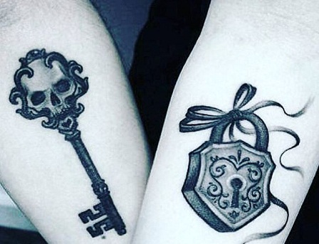 Κλειδαριά κρανίου και Key Tattoo