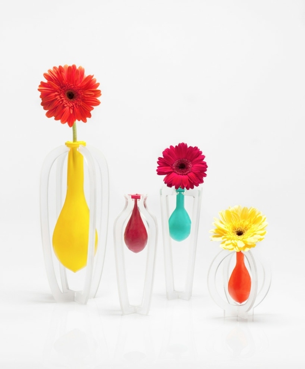 Vaser ballonger vacker design färska blommor