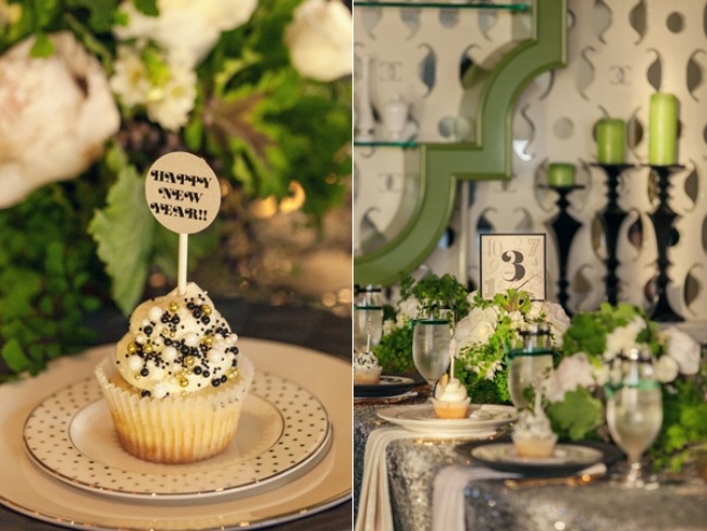 bröllop-bord-dekoration-med-pärlor-guld-skimrande-nyårsfärger