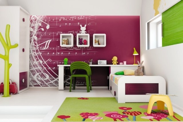 mörklila-färg-barnrum-möbler-ergonomisk-modern-design