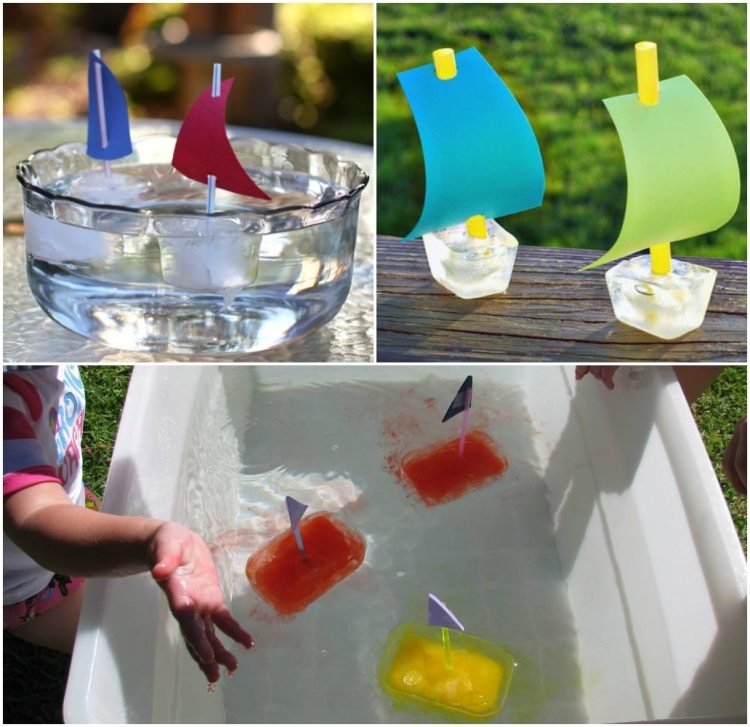 Hantverk idéer för sommar småbarn is segelbåt kul
