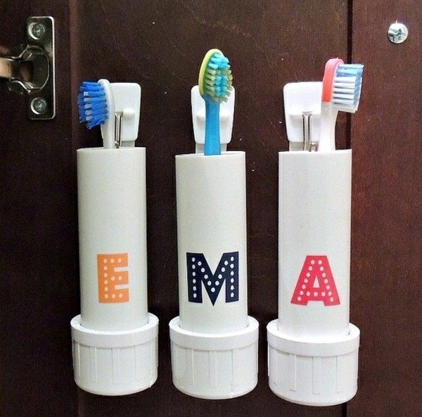Möbler själv bygga tandborsthållare skåpdörr