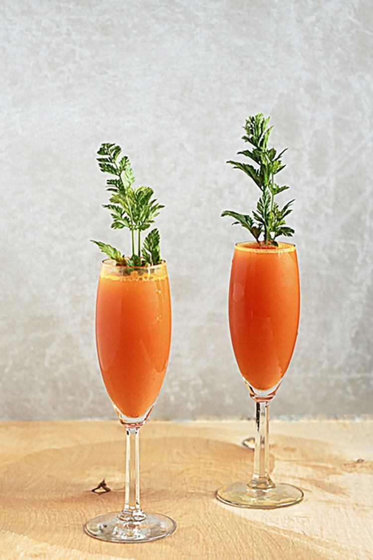 cocktailrecept vårmorötter mimosa