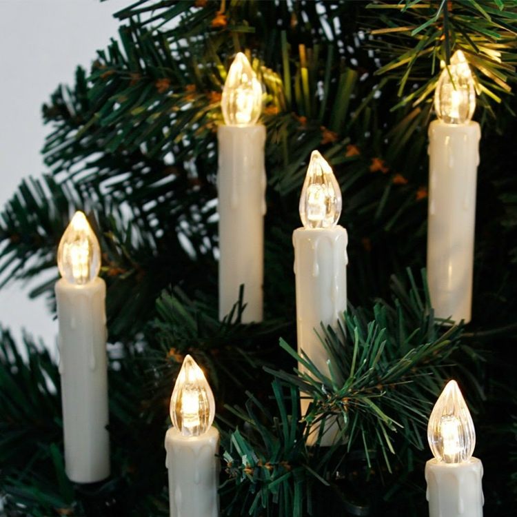 ledde julljus gran träd dekoration julgran dekorationer fairy lampor
