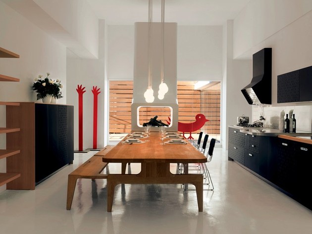 Messa-Moderne-kök-utrustning-shiffini-möbler-design-massivt trä-matbord