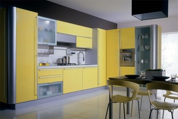 Pentry moderna frostat glas lysande fronter inbyggda enheter