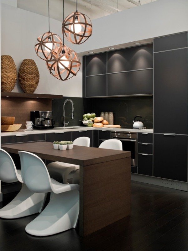 pentry med integrerad ljus matplats design