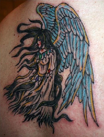Angel Body Tattoos Art