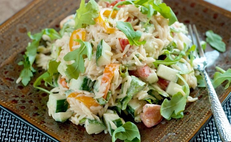 kritharaki pastasalladsrecept