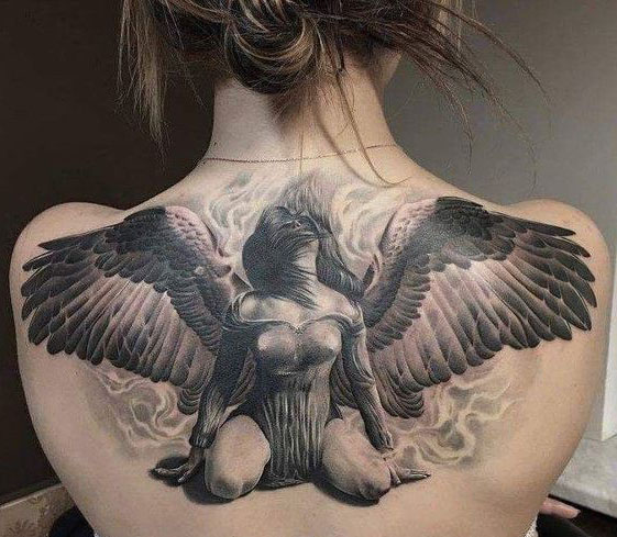 Όμορφα σχέδια τατουάζ Angel 5