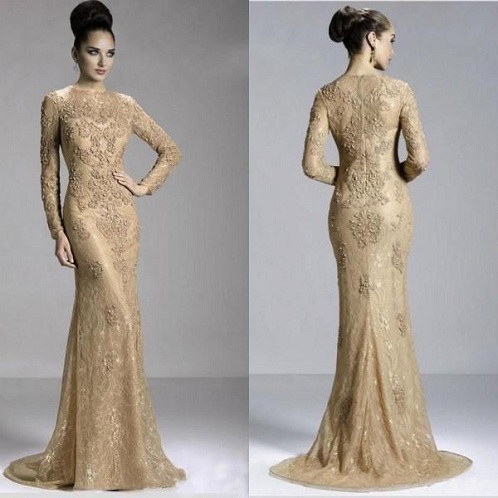 Σέξι Golden Jewel Βραδινό Φόρεμα