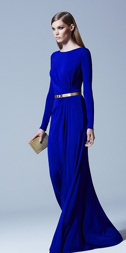 Casual Wears Royal Blue Maxi φόρεμα