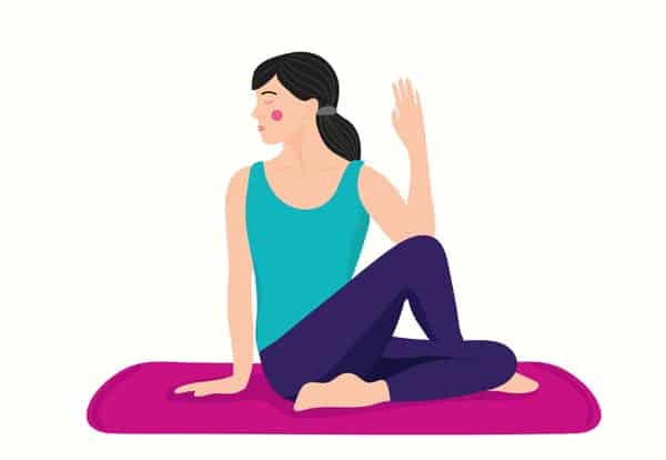 Ardha Matsyendrasana Pose laihtua