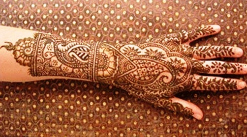 Front Hand Rajasthani Mehndi Design