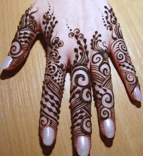 Rajasthani Mehndi Design Only On Fingers