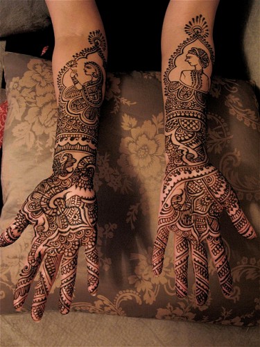 Rajasthani Bridal Mehndi Design for Full Hands