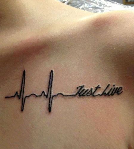 Τατουάζ καρδιακών παλμών