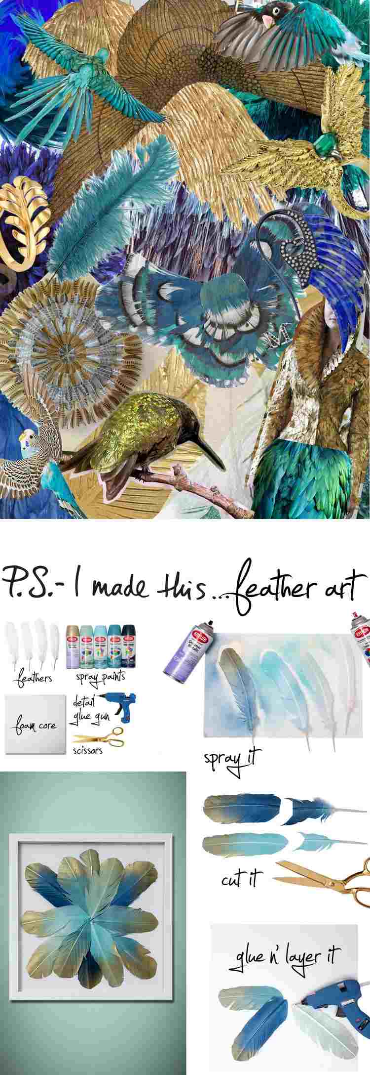 cool-tinker-idéer-tonåring-tjej-väggmålning-fjädrar-gör-själv