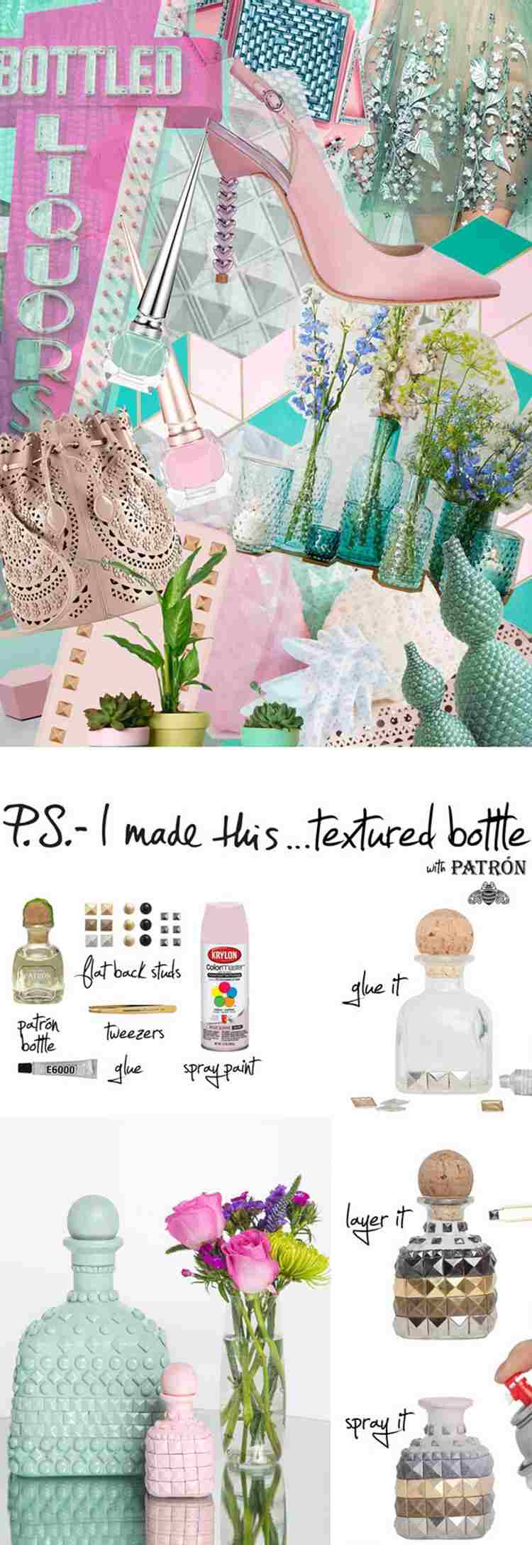 cool-tinker-idéer-tonårstjejer-dekorera-vaser-flaskor-nitar