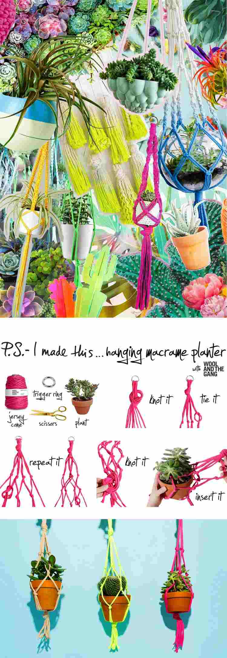cool-tinker-idéer-tonåring-flicka-makrame-hängande-blommor-gör-själv