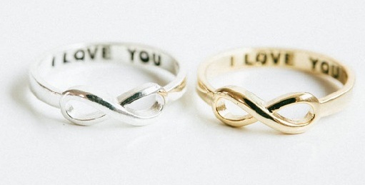 Σύμβολο Infinity Love Couple Rings
