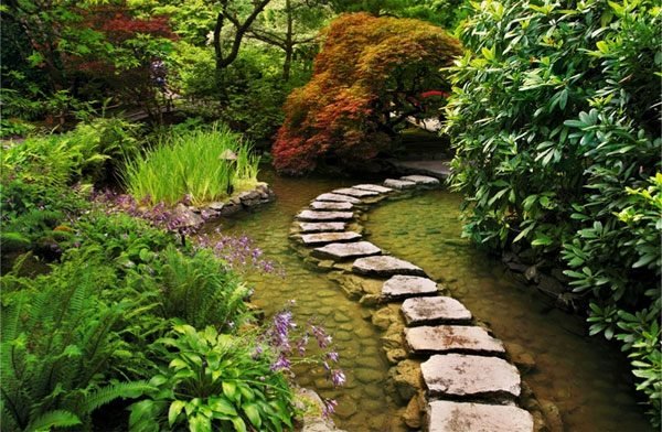 vatten gångväg kreativa idéer för trädgårdsväg design
