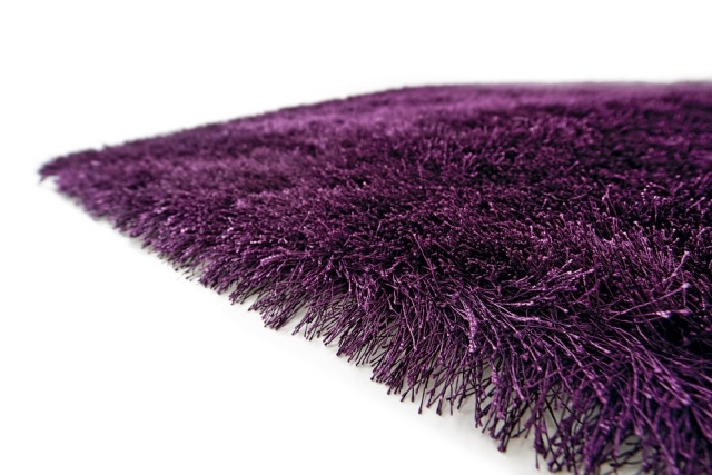 Högkvalitativa mattor polyesterfiber lång hög hög lila hållbara trender